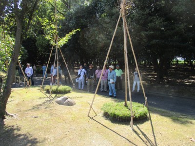 (一社)日本植木協会の皆様が、坂出緩衝緑地 番の州公園を視察